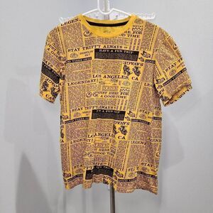 Eighty Eight women's yellow with black writing shirt size Large